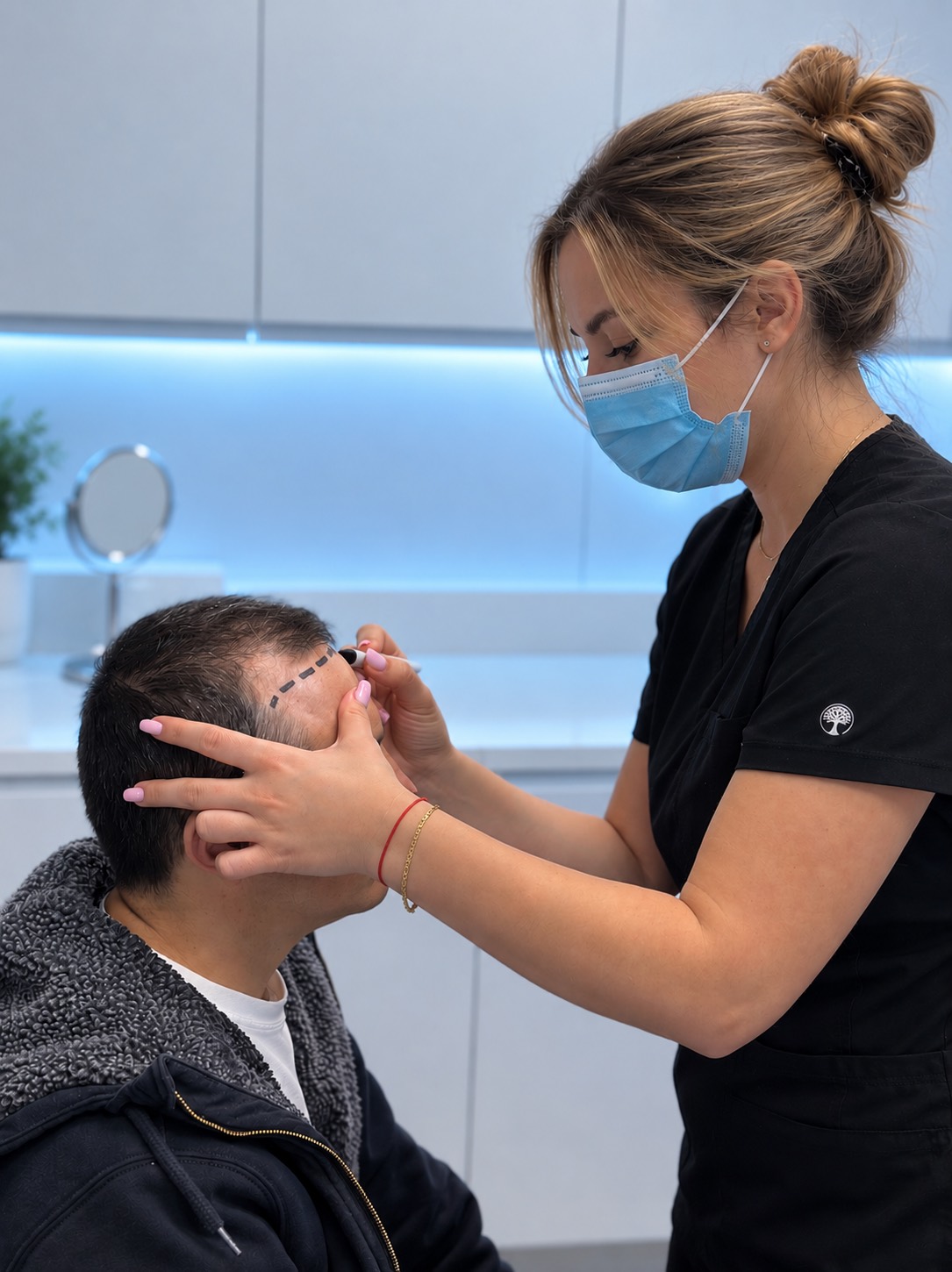DHI versus FUE hair transplant comparison at Nova Medical Miami