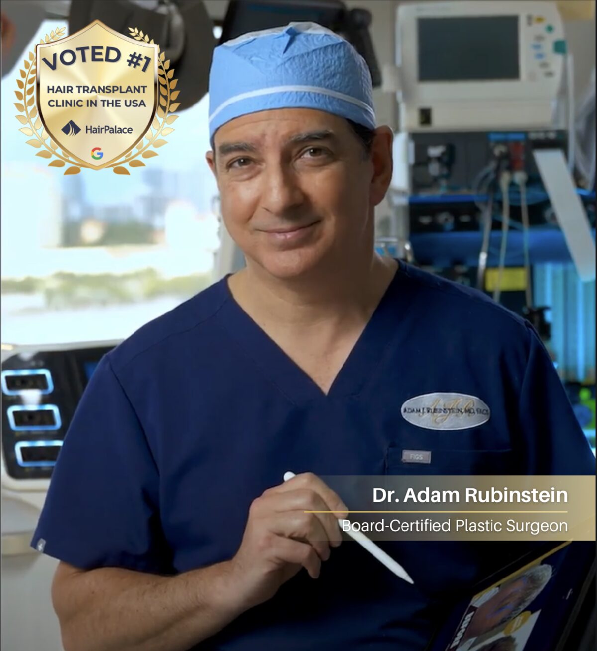 Dr. Adam Rubinstein, MD, hair transplant surgeon at Nova Medical Hair Transplant Miami