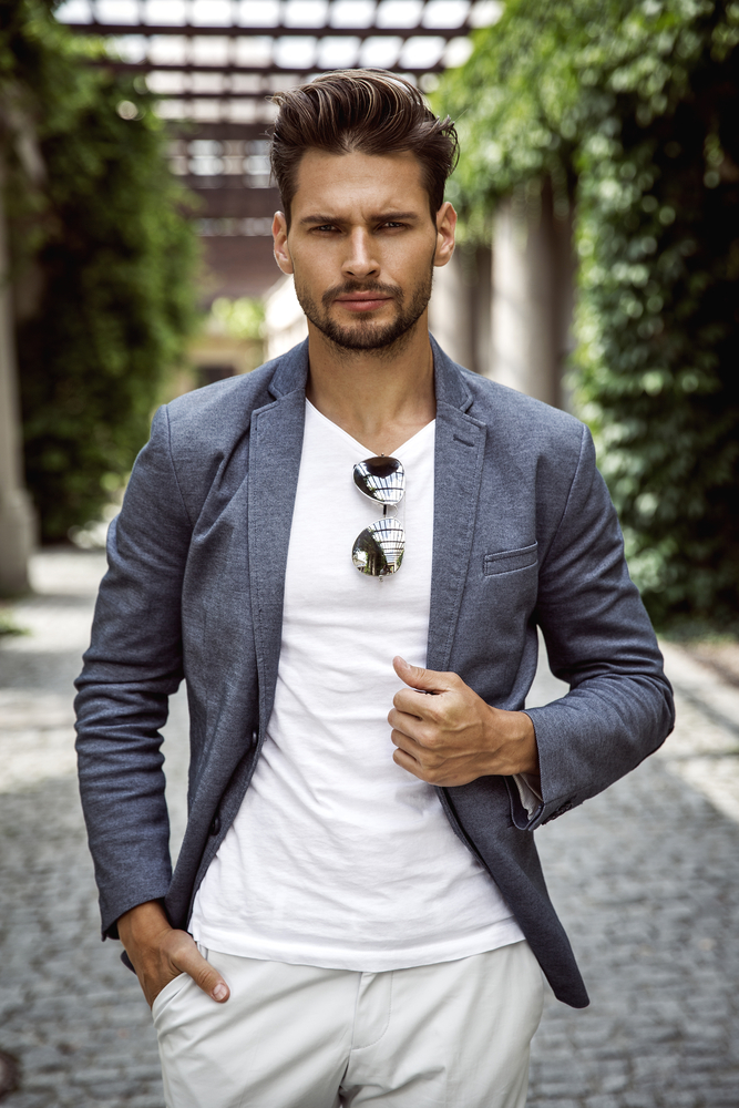 Portrait of handsome man